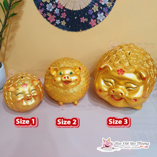 Lợn đất heo đất đồng xu mũm mĩm size đại đựng tiền tiết kiệm