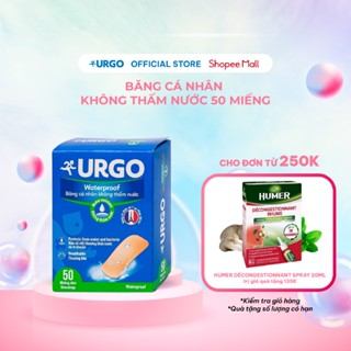 Băng cá nhân không thấm nước Urgo Waterproof bảo vệ vết thương khỏi nước và vi khuẩn (50 miếng) urgo