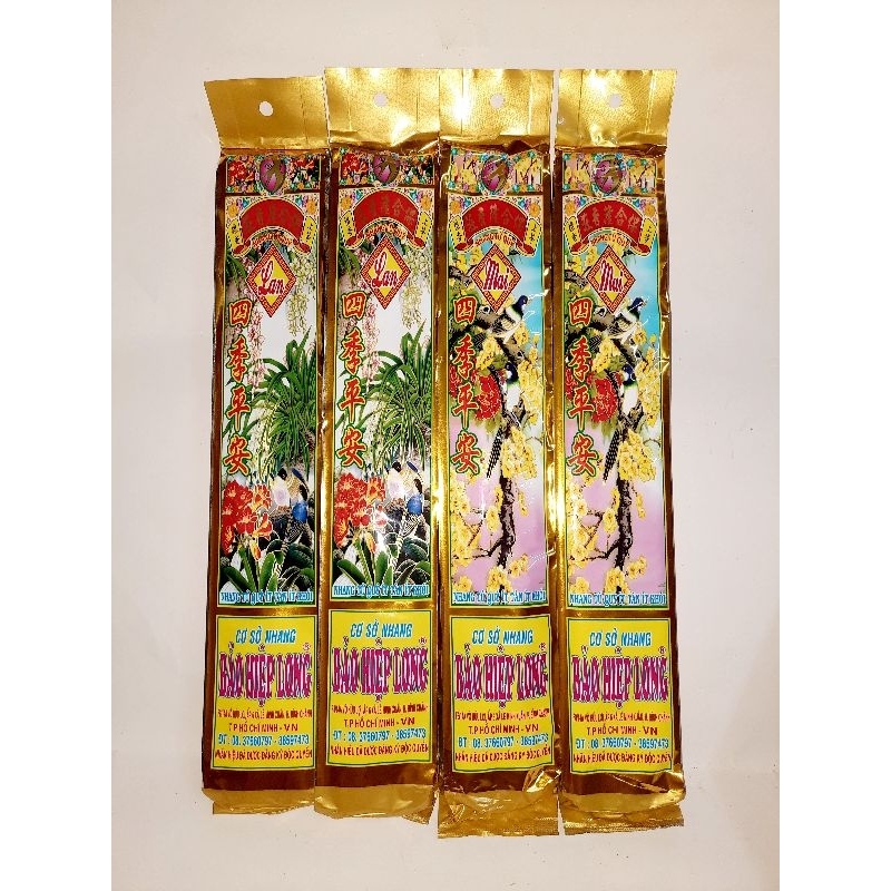 Nhang thẻ thơm TỨ QUÝ mai lan(cây nhuyễn, ít tàn, ít khói)