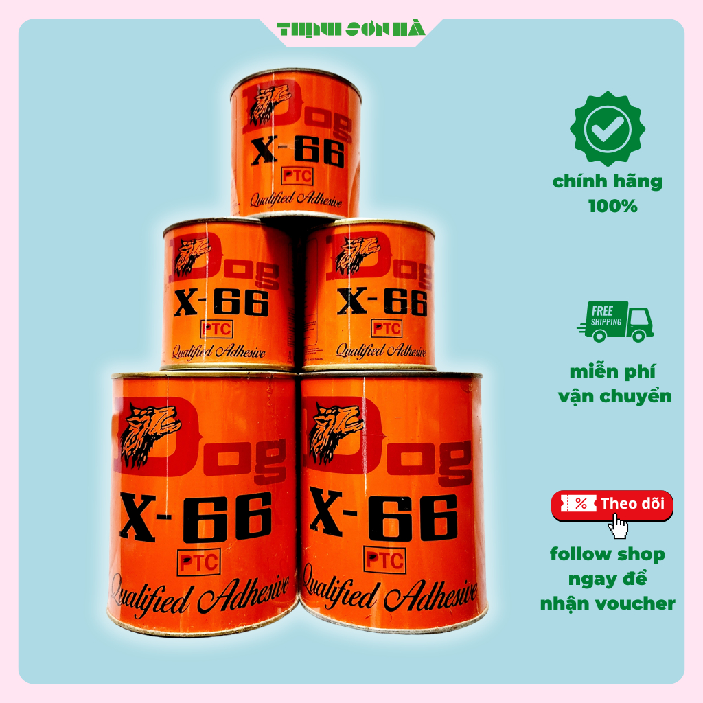 Keo Con Chó X-66 Chính Hãng - Keo Dán Giày, Dán Gỗ, Nội Thất 200ml, 600ml