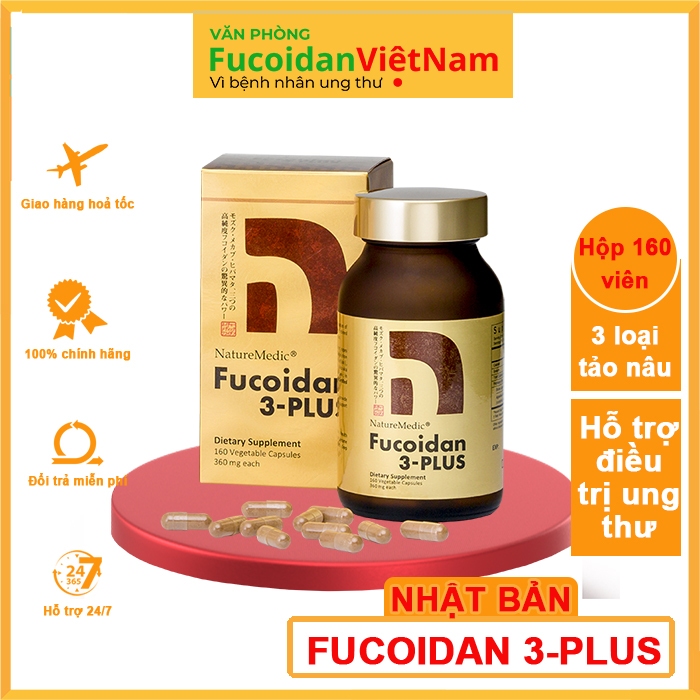 Fucoidan 3 Plus - Hàng nhập khẩu chính hãng