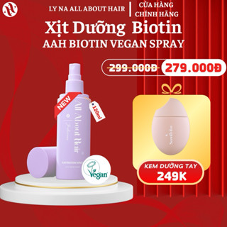 XỊT DƯỠNG TÓC All About Hair BIOTIN VEGAN SPRAY THUẦN CHAY MỚI 2025 Kích Mọc Giảm Rụng Và Bảo Vệ Tóc