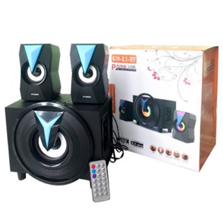 Loa bluetooth vi tính Luviba, loa máy tính laptop để bàn K10 bass mạnh mini đẹp chất có dây giá rẻ
