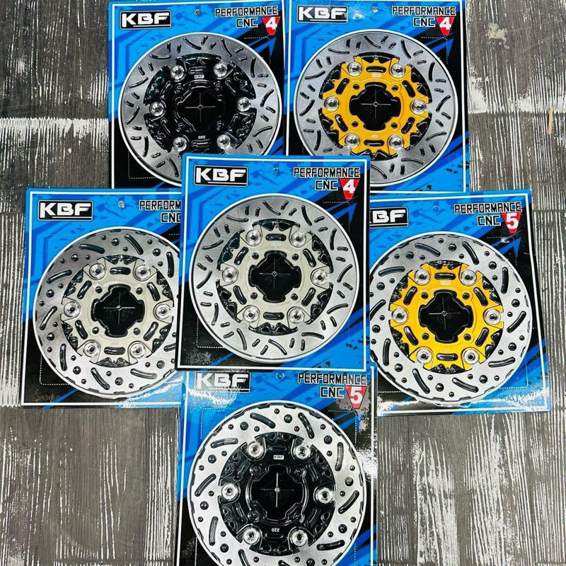 Đĩa KBF V4 V5 220mm TQ6 - 4 lỗ thông dụng - lòng nhôm phe inox