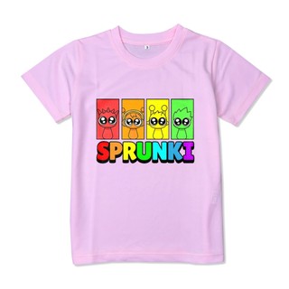 Áo thun Trẻ Em Sprunki ,chất poly thái mặc mát co dãn tốt, có size lớn từ 7-95kg, nhiều màu áo, size to nhắn shop