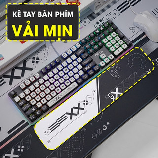  KÊ TAY BÀN PHÍM VẢI MỊN - LÓT CỔ TAY CỠ 45X10X0.5CM 