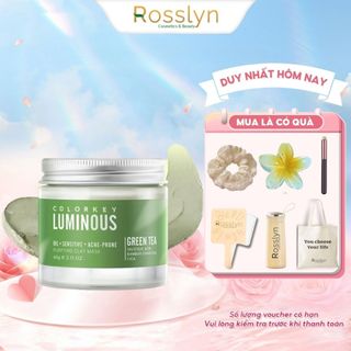  Mặt Nạ Bùn Trà Xanh COLORKEY LUMINOUS Làm Sạch Da Không Gây Khô Da Khi Dùng 60g hũ 