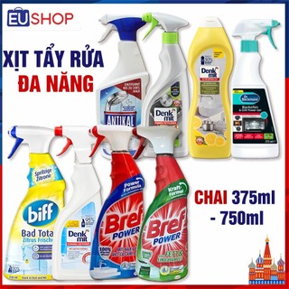 Kem và Xịt tẩy rửa đa năng Denkmit, tẩy inox, đồ sứ sáng bóng