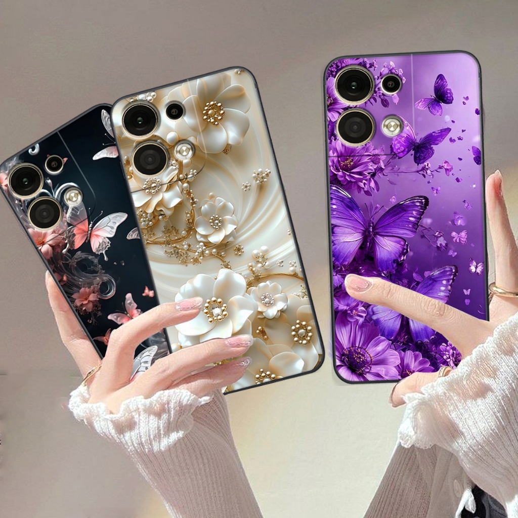 Ốp lưng cho Oppo RENO 8 5G/RENO 8 PRO 5G/RENO 8 PRO PLUS 5G in họa tiết hoa xinh,sang trọng