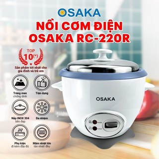 Nồi cơm OSAKA 2,2L, chế độ sử dụng đa dạng, tiết kiệm điện, màu trắng | GIA DỤNG OSAKA