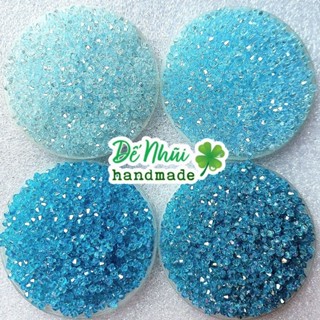 10gr (~250 hạt) Pha Lê Hình Thoi 3mm - Nhóm Màu Xanh, Nâu, Xám, Đen