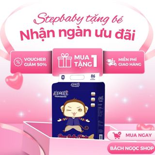  1 BỊCH STEPBABY  💞  QUÀ TO LUÔN  💞 Tã Bỉm Quần Dán Step baby tiết kiệm 💞 Đủ size 💞 bỉm khỉ takizumi 