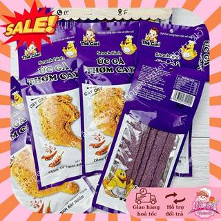 (Combo 10 gói) Snack ức gà thơm cay, đồ ăn vặt