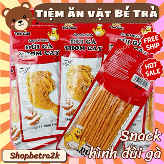 (Combo 10 gói) Snack hình đùi gà thơm cay, snack que cay