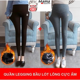 Quần Legging Bầu Thu Đông,Có Lót Lông Ấm,Chun Chỉnh Cho Bầu Thoải Mái,Cạp Cao Dáng Thon Gọn,Xinh Đẹp V0027 Mama Store99