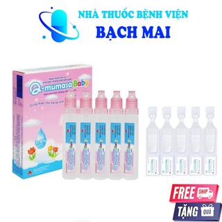 Nước muối sinh lý rửa mắt, mũi Q - Mumasa Baby cho trẻ sơ sinh - không chất bảo quẩn - CPC1 HN
