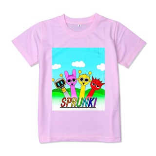 Áo thun Trẻ Em Sprunki 10,chất poly thái mặc mát co dãn tốt, có size lớn từ 7-95kg, nhiều màu áo, size to nhắn shop