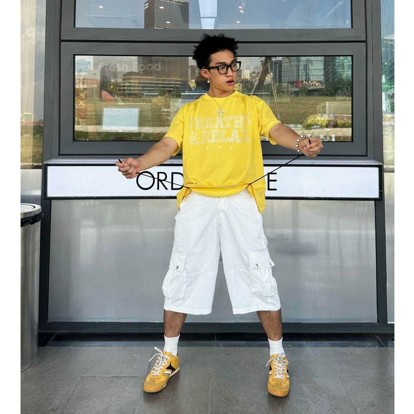 Áo Thun SAIGONESE Cổ Tròn Họa Tiết Đính Đá Form Boxy Unisex Nam Nữ 4 Màu - AT03SG | BigBuy360 - bigbuy360.vn