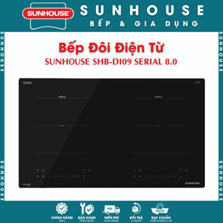 Bếp Từ Đôi SUNHOUSE SHB-DI09 NEW SERIAL 8.0, INVERTER Tiết Kiệm Điện, SLOW COOK Nấu Liu Riu