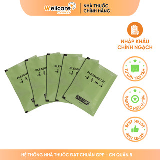  Gel Bôi Trơn PlayAh Gốc Nước Pleasure - Hộp 5 gói - Mỗi gói 5ml 