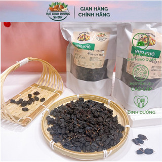 500G Nho Đen Nguyên Cuống Khô Dẻo – Không Đường