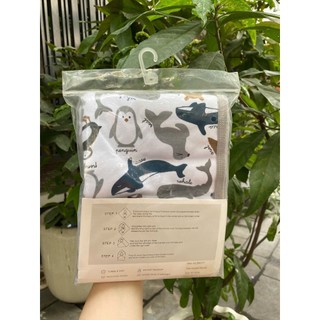 CHĂN Ủ ĐA NĂNG CÓ MŨ LITTLE DUCK CHO BÉ