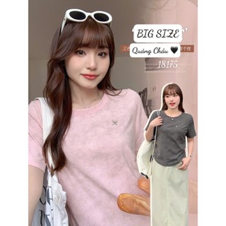  Áo thun BIGSIZE Quảng Châu màu loang trẻ trung- 18175 