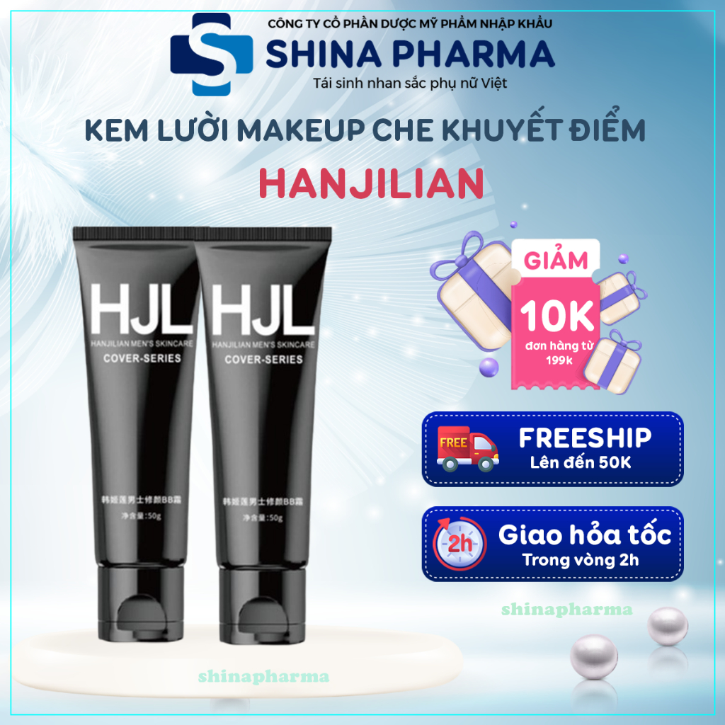 Kem Lười Makeup Che Khuyết Điểm HANJILIAN MEN'S SKINCARE – Kem HANJILIAN Chống Thấm Nước, Dành Cho Nam, Toneup