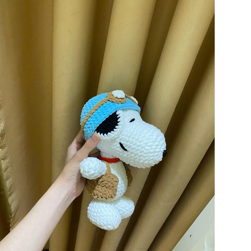 Chó Snoopy len nhung mèo, Chó snoopy handmande