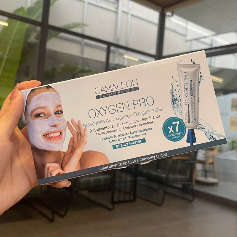 Hộp 7 ống mặt nạ OXYGEN thải độc da Camaleon Oxygen Pro 4ml