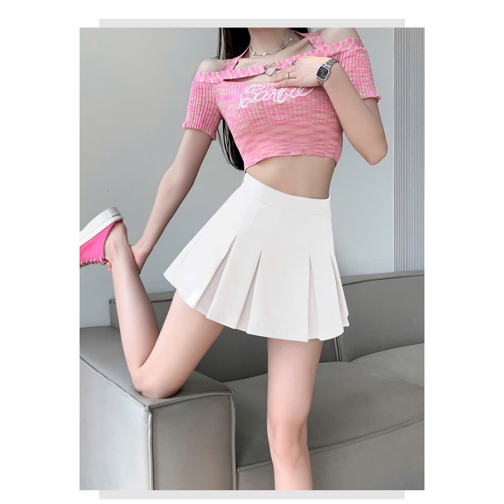 Chân váy ngắn xếp li dáng  xòe kiểu basic dễ phối đồ siêu xinh siêu rẻ | BigBuy360 - bigbuy360.vn