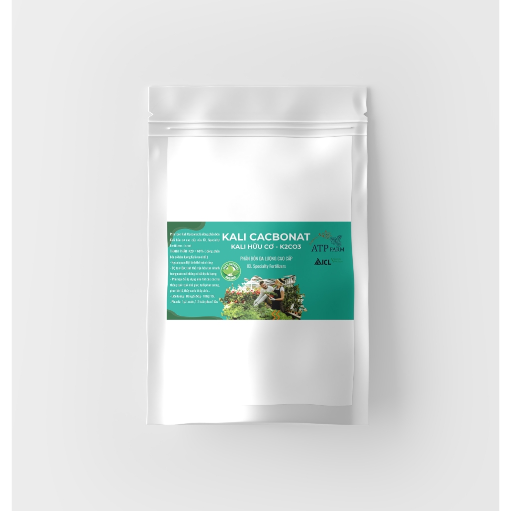 ATP Farm - CHÍNH HÃNG: Túi 1 KG Phân bón KALI CACBONAT K2CO3 ( KALI HỮU CƠ )