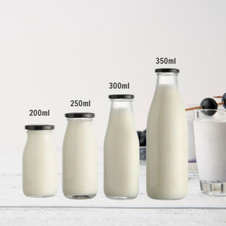 Chai Thủy Tinh Nắp Thiếc Vặn 200ml, 250ml, 300ml, 500ml, 1000ml - Đựng Sữa, Nước Trái Cây, Sinh Tố