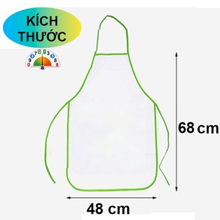 Tạp Dề Chắn Nước,Tạp Dề Pha Chế, Tạp Dề In Hoạt Hình Thỏ Gấu