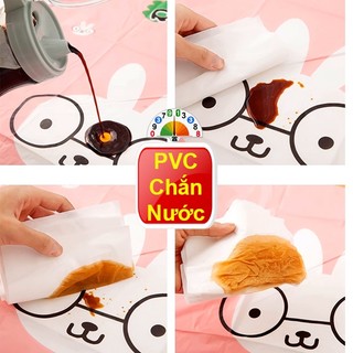 Tạp Dề Chắn Nước,Tạp Dề Pha Chế, Tạp Dề In Hoạt Hình Thỏ Gấu