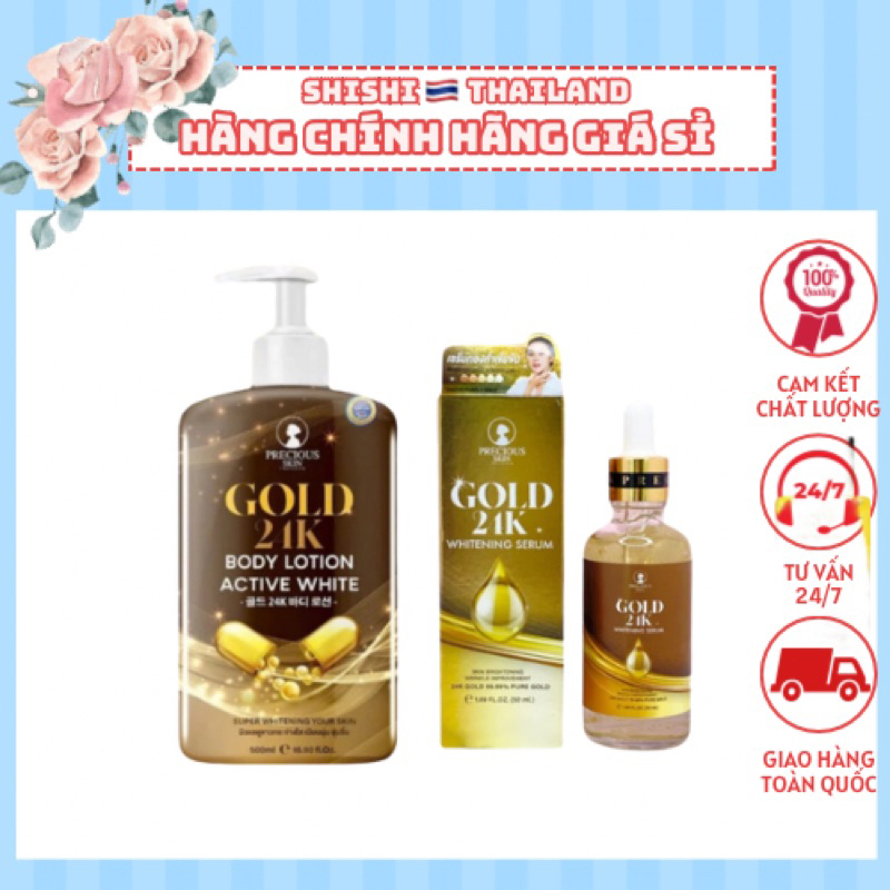 Serum dưỡng trắng da gold 24k , kem dưỡng da gold 24k Thái lan