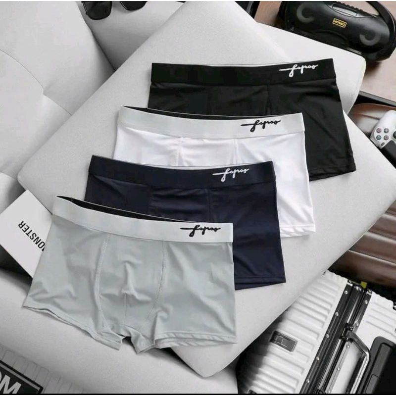 Quần Lót Nam Boxer Thun Lạnh VeeMen - Co Giãn 4 Chiều Fapas