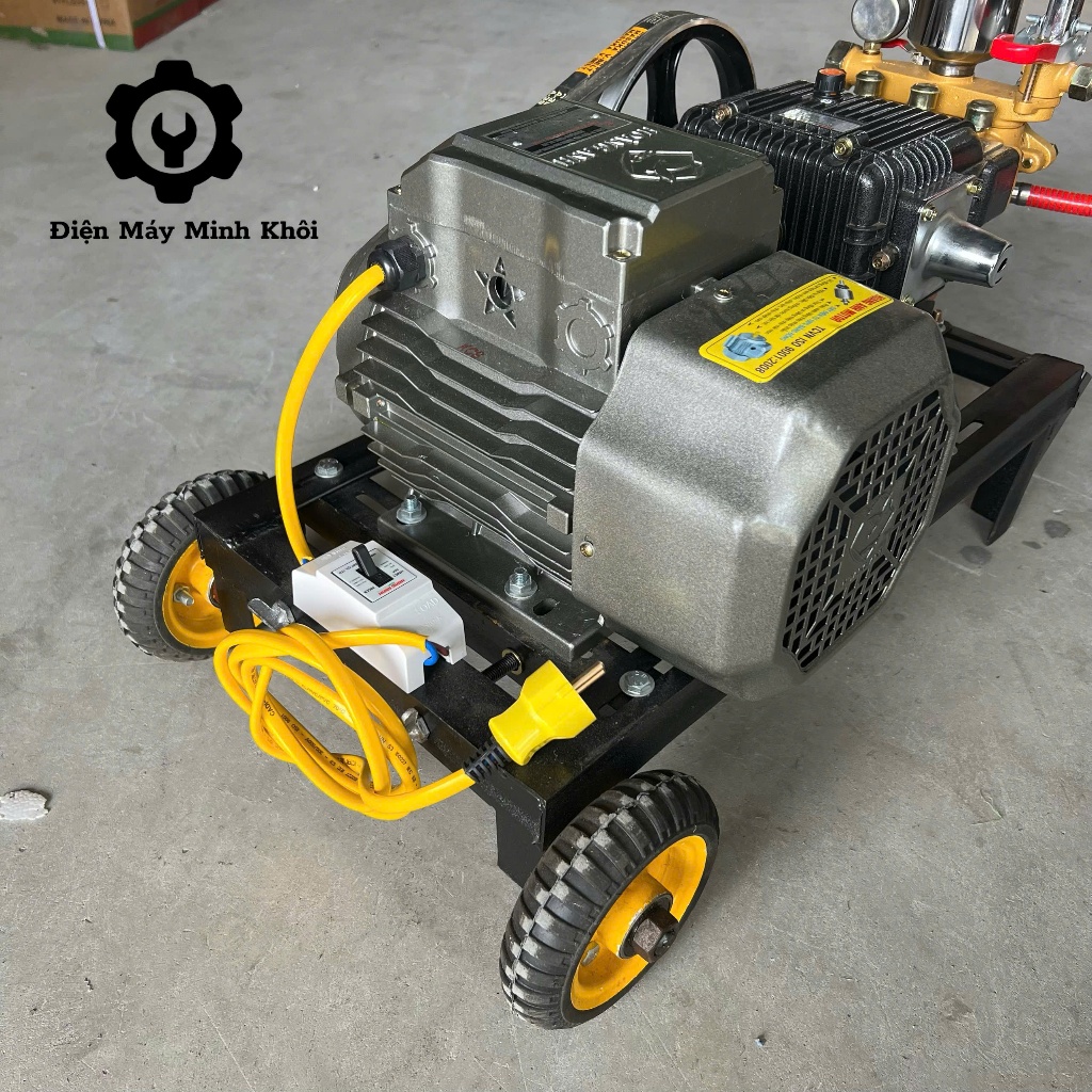 [Dây 20M] Bộ máy rửa xe áp lực ty sứ 2.9HP Osaika môtơ 3, 4HP dây đồng|Máy rửa xe công nghiệp cao áp | BigBuy360 - bigbuy360.vn