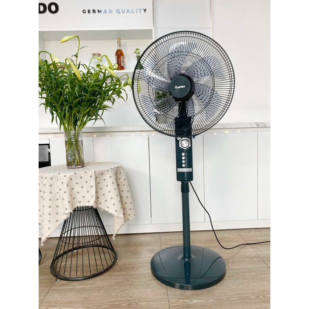 Quạt đứng Rapido/Ferroli RWF 20AHM/RWF-20AHD Điều khiển từ xa hẹn giờ thông minh 6 cánh 3 chế độ gió