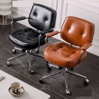 Ghế làm việc xoay văn phòng đệm êm bọc vải da nano Ghế xoay văn phòng nhập khẩu điểu chỉnh được độ cao tặng kèm gối