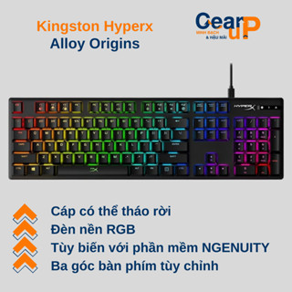 [NEW] Bàn phím cơ Kingston HyperX Alloy Origins Blue Switch - GEARUP