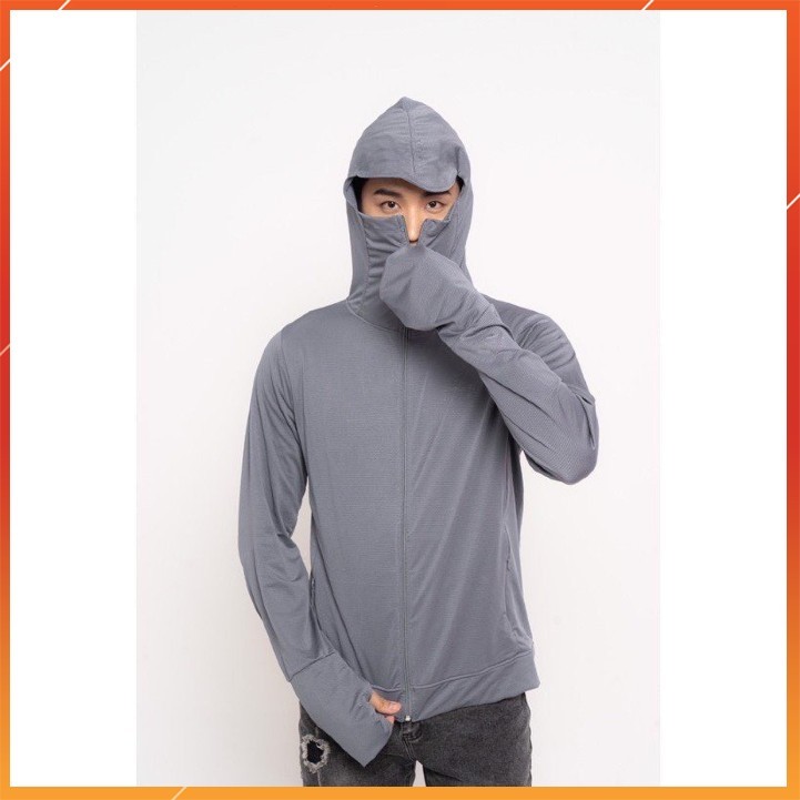 Áo Chống Nắng Nam Nữ Vải Umi Co Dãn 4 Chiều Dày Dặn Logo Dập Nổi Siêu Chất