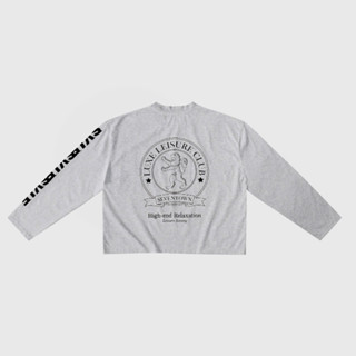 Áo LONGSLEEVES Unisex SEVENTOWN LUXE HIGH-END RELAXATION màu GREY Local Brand