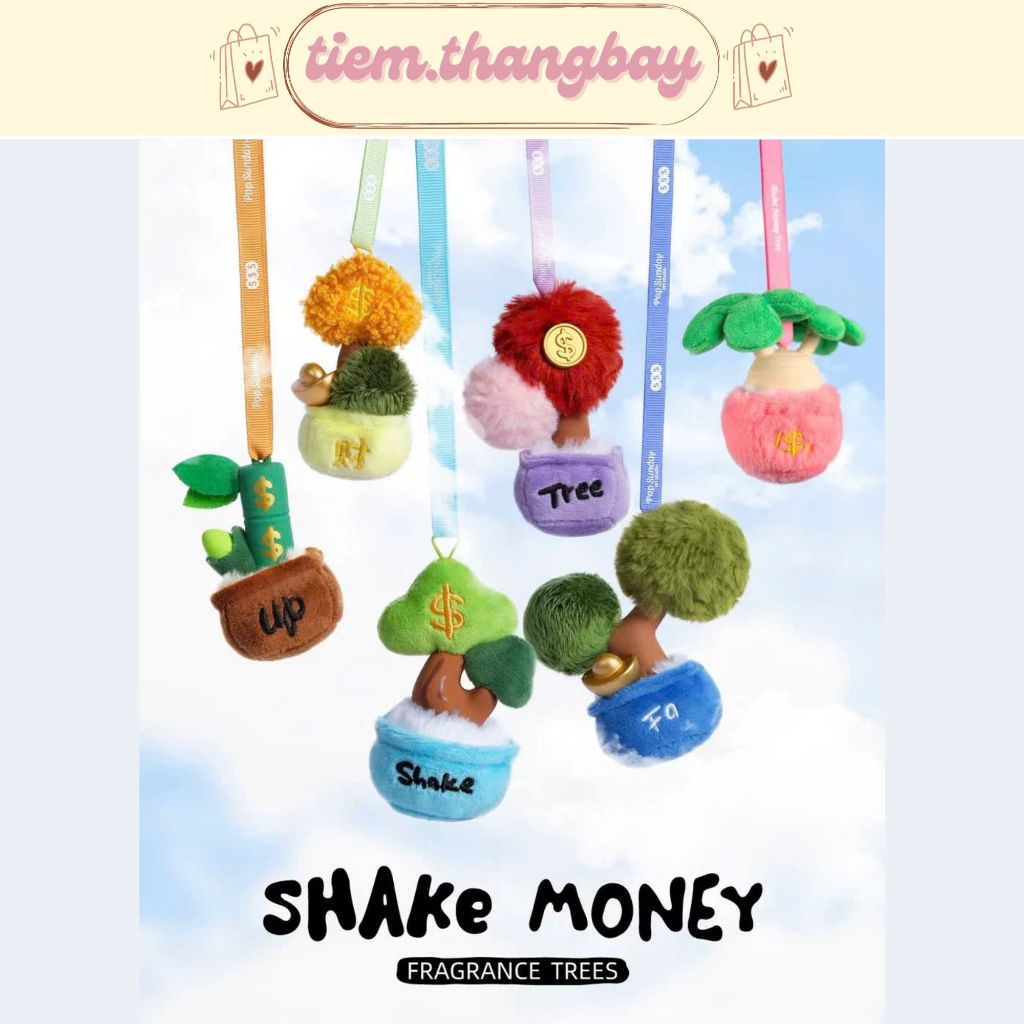 (Đọc kĩ mô tả) (AUTH) (CÓ SẴN) HỘP MÙ - BLIND BOX CÂY BÔNG TREO POP SUNDAY SHAKE MONEY (Box lẻ)
