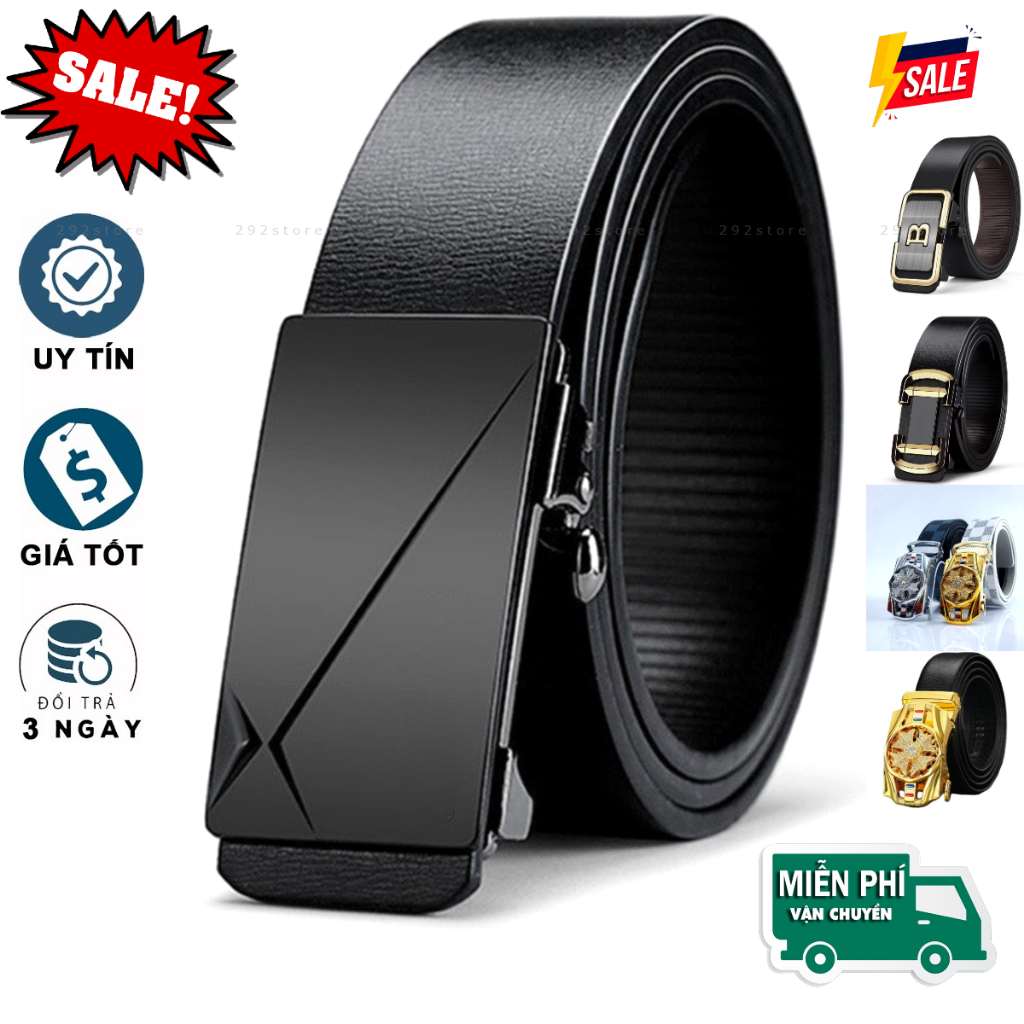 ⚡️Giá Sốc⚡️Thắt lưng nam cao cấp, dây nịt nam khóa tự động sang trọng phong cách thời trang