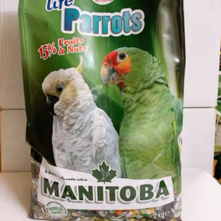 Thức ăn hoàn chỉnh LIFE PARROTS MANITOBA dành cho Vẹt size trung gói nguyên seal 2kg