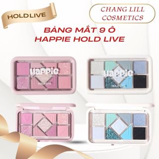  Bảng Phấn Mắt 9 Ô Hold Live Trang Điểm Mắt Nhũ Mịn Lì Happie Magic Eyeshadow Palette HL630 
