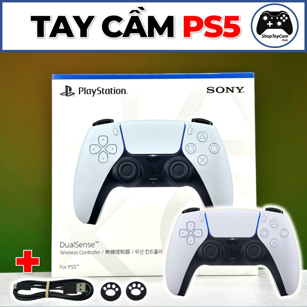 Tay Cầm PS5 DualSense 5, PlayStation 5 Chĩnh Hãng - Top Tay Cầm Chơi Game Tối Nhất Các Màu Mới 2025