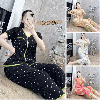  Đồ bộ vải tole nữ  bộ lanh mặc nhà 8 tấtVNXK F21 thiết kế cổ tim tay ngắn,siêu nhẹ mát size 42-75kg BD2  