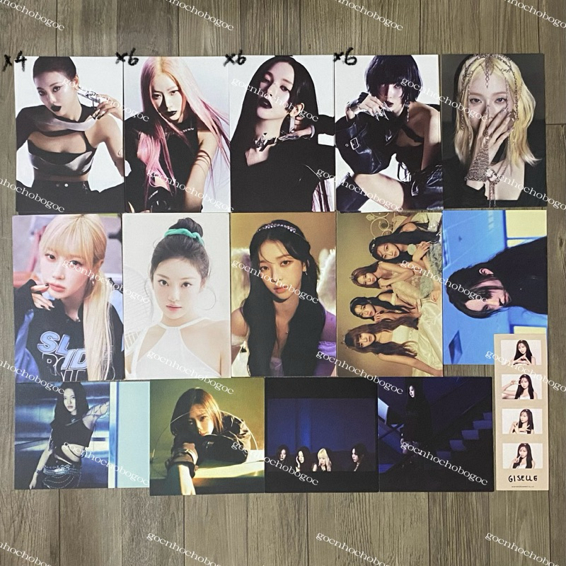 Postcard thẻ ảnh AESPA Karina, Ningning, Winter, Giselle chính hãng